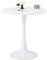 GrandCA HOME Moderner Runder Esstisch 70 cm mit Säulenfuß im Tulpendesign, Mid-Century Freizeittisch für Küche, Esszimmer und Wohnzimmer，Weiß-70