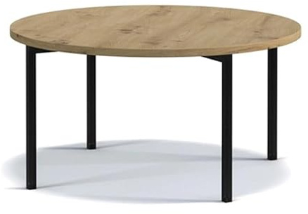 MW EURO-MEBLE Couchtisch Sigma C, Kaffeetisch, Beistelltisch, Tisch (Eiche Artisan)