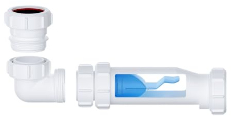 40mm Waterless Trap Self Sealing Waste Valve Bath Sink Trap 1½in - Hulthor | For 40mm / 1½ inch bath, shower, sink or urinal waste pipework. Self sealing valve helps stop odours and trap dry-out.