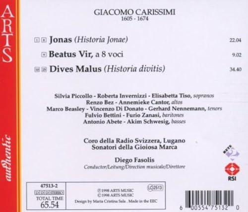Jonas / Dives Malus / Beatus Vir