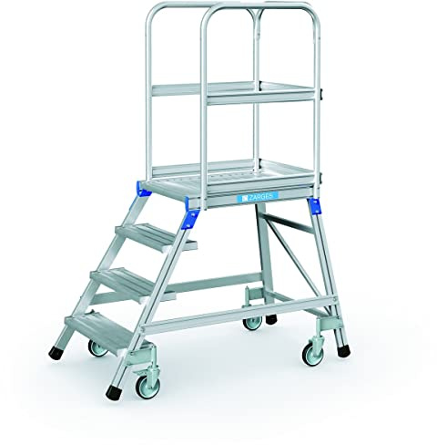ZARGES Podesttreppe, einseitig 4 Stufen Z600