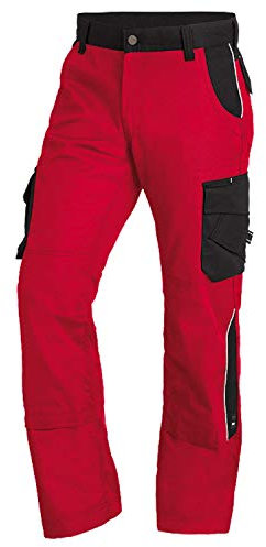 FHB Arbeitshose Bruno Größe 25, rot / schwarz, 130430-3320-25