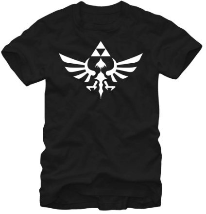 Nintendo Herren Legend of Zelda Triumphant Triforce T-Shirt, Schwarz, L