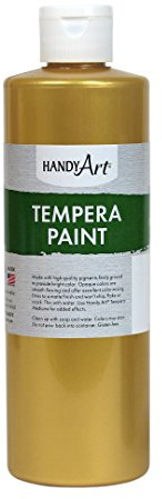 Handy Art Tempera Paint 16 ounce, Metallic Gold,231-162