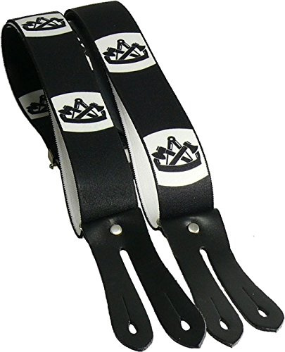 Harrys-Collection Herren Hosenträger 35mm Zunft zum Knöpfen, Zimmermann | mit echten Lederpatten, stufenlos einstellbar, perfektes Oktoberfest Trachten Zubehör, elastisch und bequem