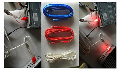 Cavi di segnale audio RCA per impianti Hi_Fi car illuminati tramite LED