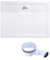 doporro Bac à Douche Antiglisse Receveur de Douche Rectangulaire Blanc Acrylique Faro2 90x120x4cm + Bonde AL02