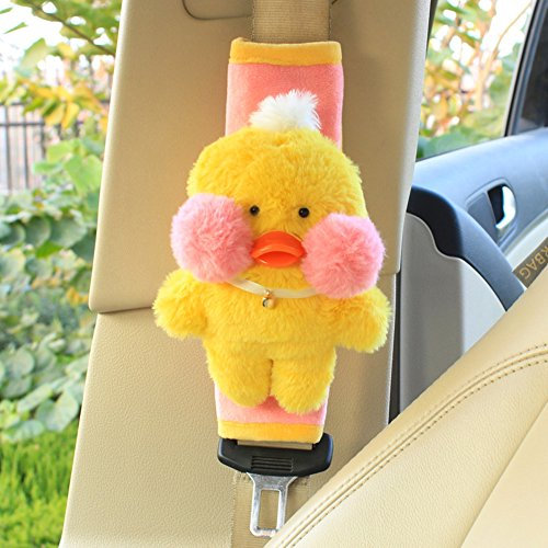 2PCS Netter Tier-weicher Geschirr-Auto-Sicherheitsgurt-Auflagen, Schulter-Auflagen für Kinder (Ente)