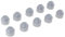 10 Pcs M6 -M10 Cache Ecrou Hexagonale Acier Vis, M6-10 x 13mm