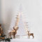 Lights4fun 15er LED Weihnachtsbaum Silhouette Batteriebetrieb Timer