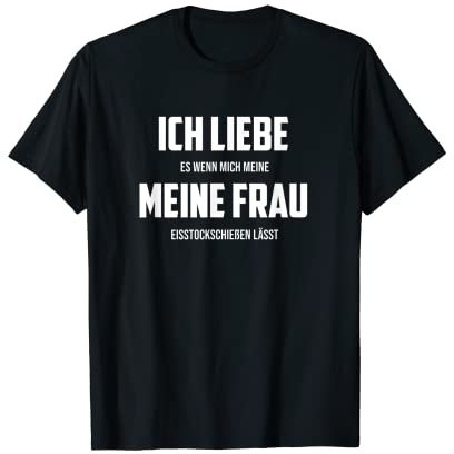 Lustiges Stockschießen Eisstockschießen T-Shirt Stocksport T-Shirt