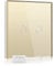 BSEED Dimmer Switch for Led Lights,Tempered Glass Panel Light Switches with LED Indicator,Gold 2 Gang 1 Way Led Compatible Dimmer Switch(Required Led Adapter)