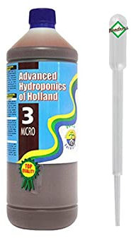 Weedness Advanced Hydroponics Micro 10 Liter - Grow Anbau Indoor Dünger Substrat Reiniger Erde Flüssigdünger Organischer Dünger Bio