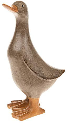 Davids Ducks Sammelfigur, Ente, Shabby Chic, mittelgroß, Mokkabraun