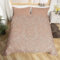 Loussiesd Girls Leopard Print Duvet Cover Double Luxury Women Cheetah Print Bedding Set Brown Wild Animal Themed Comforter Cover Teens Adults Soft Reversible Bedspread Cover with 1 Pillow Case, Zipper