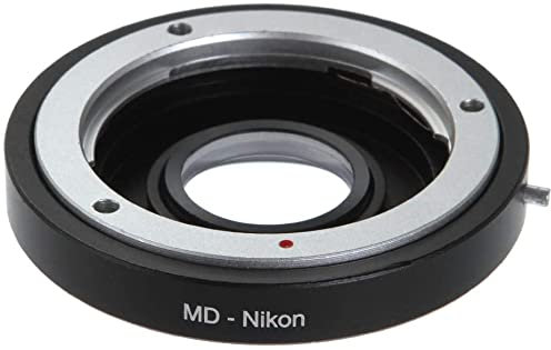 Hersmay Objektivadapter für Minolta MD Mount Objektiv für Nikon AI F Mount DSLR Kamera für Nikon D750, D810, D7500, D7200, D7100, D7000, D5600, D5400, D5300, D5200, D3300, D3200, D90, D4, D3. X, D2