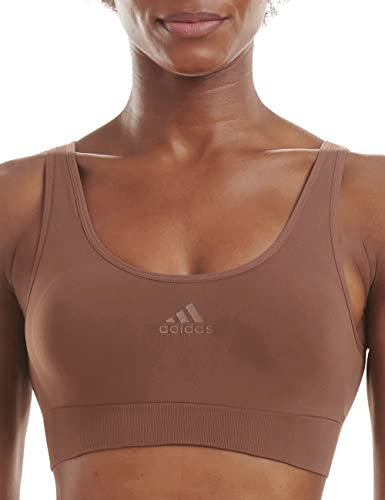 adidas Scoop Lounge-Reggiseno Bustino, Mocha tostata, S Donna