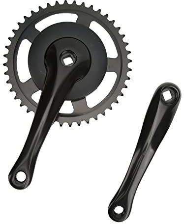 Dilwe Fahrrad-Kurbelkettenrad, 44 Zähne, 170 Mm, Quadratisches Loch, Kurbelkettenrad, Oberfläche, Oxidschicht, Rostfrei, Mountainbike-Kettenblatt für RadfahrenFahrräder & Zubehör