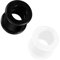 69appeal Silikon Ohr Tunnel 1 Paar 12mm schwarz oder weiß Flesh Plug Piercing Schmuck Set