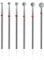 SQULIGT 6Pcs Nail Drill Bits, Ball Head 3/32'' Cuticle Clean Nail Bit for Electric Nail File Machine, Suitable for Acrylic Manicure Pedicure Cuticle Gel Polishing, Nail Salon Supply