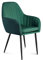 MARK ADLER Prince 6.0 Green | Esszimmerstühle Küchenstuhl Wohnzimmerstuhl Polsterstuhl Sessel Design Stühle | 1 Stück | Armlehnen Rückenlehne | aus Samt | Metallbeine | Wohnzimmer Esszimmer | Grün