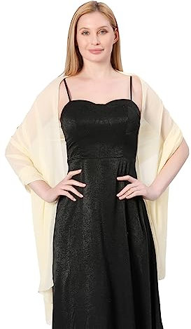 FAIRYGATE Halstuch Damen Weicher Chiffonschal Damen Schals Langer Schal Farbverlauf Polyester Hijab A0422