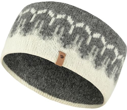 Fjällräven Unisex Övik Path Knit Stirnband, Chalk White/Grey, One Size