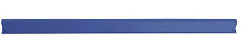 DONAU Universal Klemmschienen / 10 Stück/Klemmschiene DIN A4/ 8mm für circa 80 Blatt/Klemmleiste für Sichtschutzstreifen/Befestigungs-clips/PVC Kunststoff/Blau