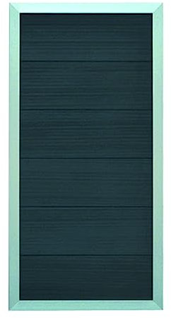 TETZNER&JENTZSCH MALÖ-Serie ANTHRAZIT 90 x 180 cm, WPC-Zaun ALU-Rahmen