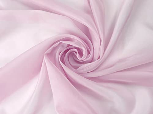 Voile Stoff Meterware am Stück - 150 cm Breite - Gardienenstoff, Dekostoff zum Nähen - Rosa