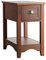 COSTWAY Beistelltisch mit Schublade und Ablage, 2-stöckiger Sofatisch, schmaler Nachttisch, Kaffeetisch für Wohnzimmer, Schlafzimmer, 56 x 33 x 58,5 cm (Rotbraun)