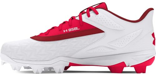 Under Armour Leadoff Low Rm 3.0 Baseball Cleat Sneaker für Herren, (600) Rot/Weiß/Rot, 45 EU