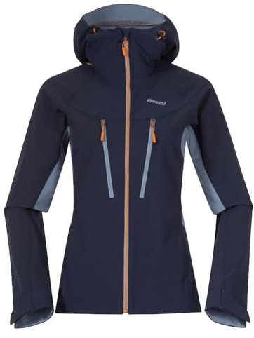 Bergans Damen Cecilie Mtn Softshell Jacke, navy blue-misty sky blue, XL