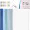 A4 Sliding Bar Binder,10Stk Transparente Schiebe Ordner,Klar Berichtsordner,Bericht Abdeckungen Ordner,Transparente Dokumentenordner,für Büro, Zuhause,10 Feuilles Dossier Coulissante Transparent