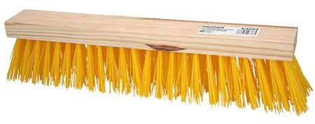 Spazzola spazzatrice industriale in fibra polipropilene. Supporto legno 50 cm. (Senza manico)