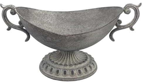 Baoblaze Flower Urn Vase Metal Flower Vase Nordic Goblet Vase Home Decoration Anniversary, Ceremony Tabletop Flower Stands Urn Planter, 36cmx17.2cmx21.2cm