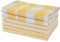 Lane Linen Toallas de cocina 100% algodón, paquete de 6 paños de cocina de secado rápido, suaves y absorbentes, color amarillo, 12 x 12 pulgadas