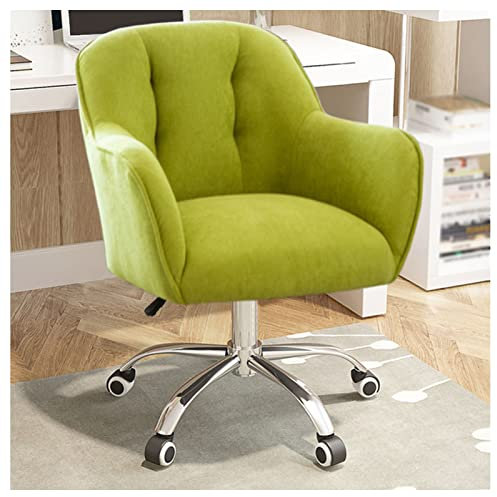 AZOUAINI Büro-Schreibtischstuhl, Sessel, gepolsterter Sitz, Drehstuhl, ergonomischer drehbarer Comter-Stuhl für Home-Office-Schreibtischarbeit,D (F)