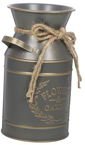 PRETYZOOM Metallkrugvase Für Blumenarrangements Blumentopf Für Gestecke Tischpflanzgefäß Aus Metall Dekorativer Blumenkübel Für Veranda Pflanzkübel Im Vintage-Stil