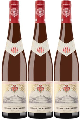 Schloss Johannisberger Riesling Rotlack 2022 (3 x 0,75l) - Prädikatswein aus dem Rheingau, halbtrocken