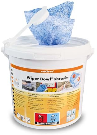 ZVG zetClean® 50144-000 – Wiper Bowl® Abrasiv (72 Tücher, 25cm x 25cm)
