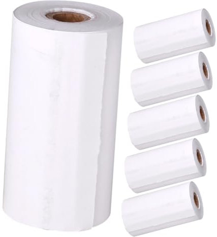 6 Rolls Thermal Paper for Contract Instant Camera Refill Label Thermal Printer Paper Refill for Instant Camera Transfer Paper Printing Paper Instant Camera Paper White CONGARTENO