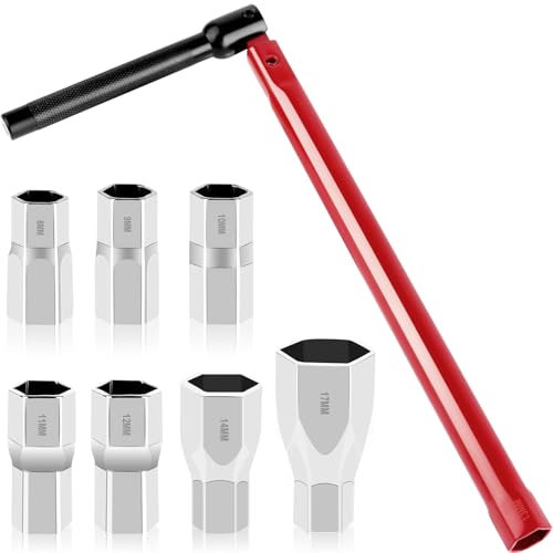 QUOTRE 8 Pezzi Chiave Rubinetto Lavello,Chiave per Rubinetto Sottolavello,Chiave Rubinetto Lavello 8-17 mm,Chiavi a Bussola, Wrench Sink Faucet, per installazioni sanitarie con rubinetto per lavabo