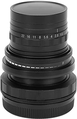 Obiettivo Tilt Shift da 50 Mm F1.6 per Fotocamera Mirrorless con Attacco Fuji FX Correzione Prospettica Full Frame in Lega, Obiettivo con Messa a Fuoco Manuale con Angolo di
