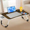 Huracan Laptop Tisch für Sofa, Betttablett Klappbar, Tragbares Laptoptisch für Bett, Lapdesk mit Schublade und Tassenhalter, ständer Bett Tisch, Laptop-Schreibtisch für Boden (60*40cm, Vintagebraun)