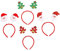 Beavorty 4 Pièces Accessoires Noël Tête Sapin de Noël et pour Garçon Fille et Adultes pour Fêtes et