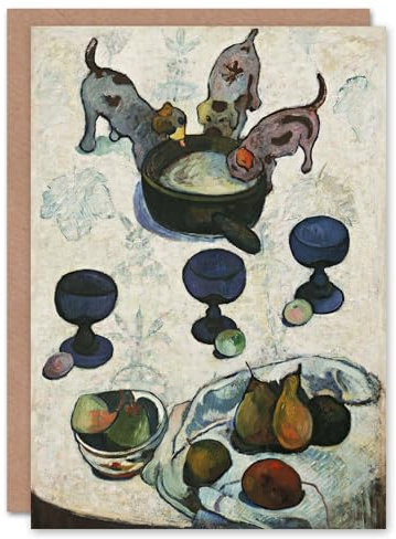Artery8 Paul Gauguin Art Card Still Life with Three Puppies