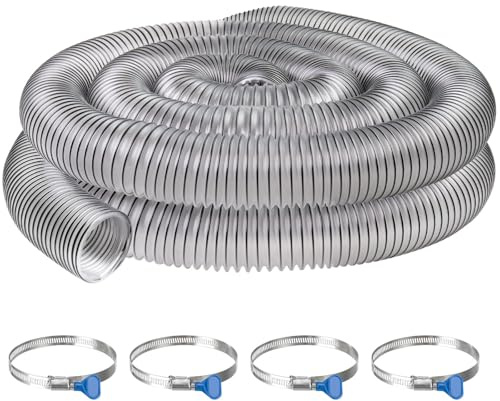 Dust Collection Hose 2 1/2 x 20',Heavy PVC 2.5 Inch Dust Collector Hose