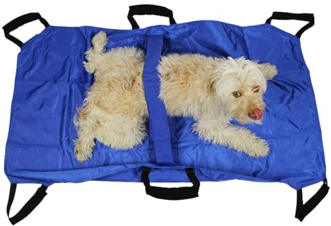 Pet Rescue Stretcher - 127.7 cm | Transporthilfe für große Hunde, Welpentrage + einfache Handhabung für Tierarztbesuche, Notfälle und Heimtiertransport sicher