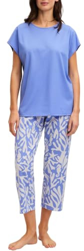 CALIDA Cotton Special 7/8-Pyjama Damen | 7/8-Länge, weiche Single-Jersey-Qualität, Schlafanzug mit femininer Leichtigkeit